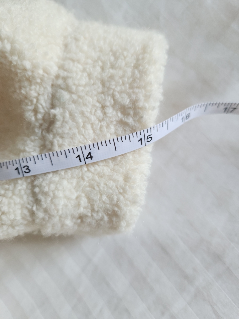 Cream Bouclé Button-Front Cardigan Sweater - Picture 10 of 11